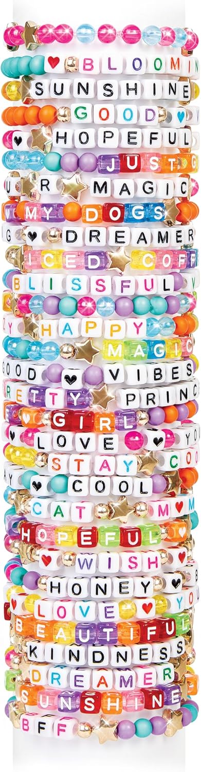 Alphabet Bead Bracelet Set - 1008pc DIY Jewelry Kit