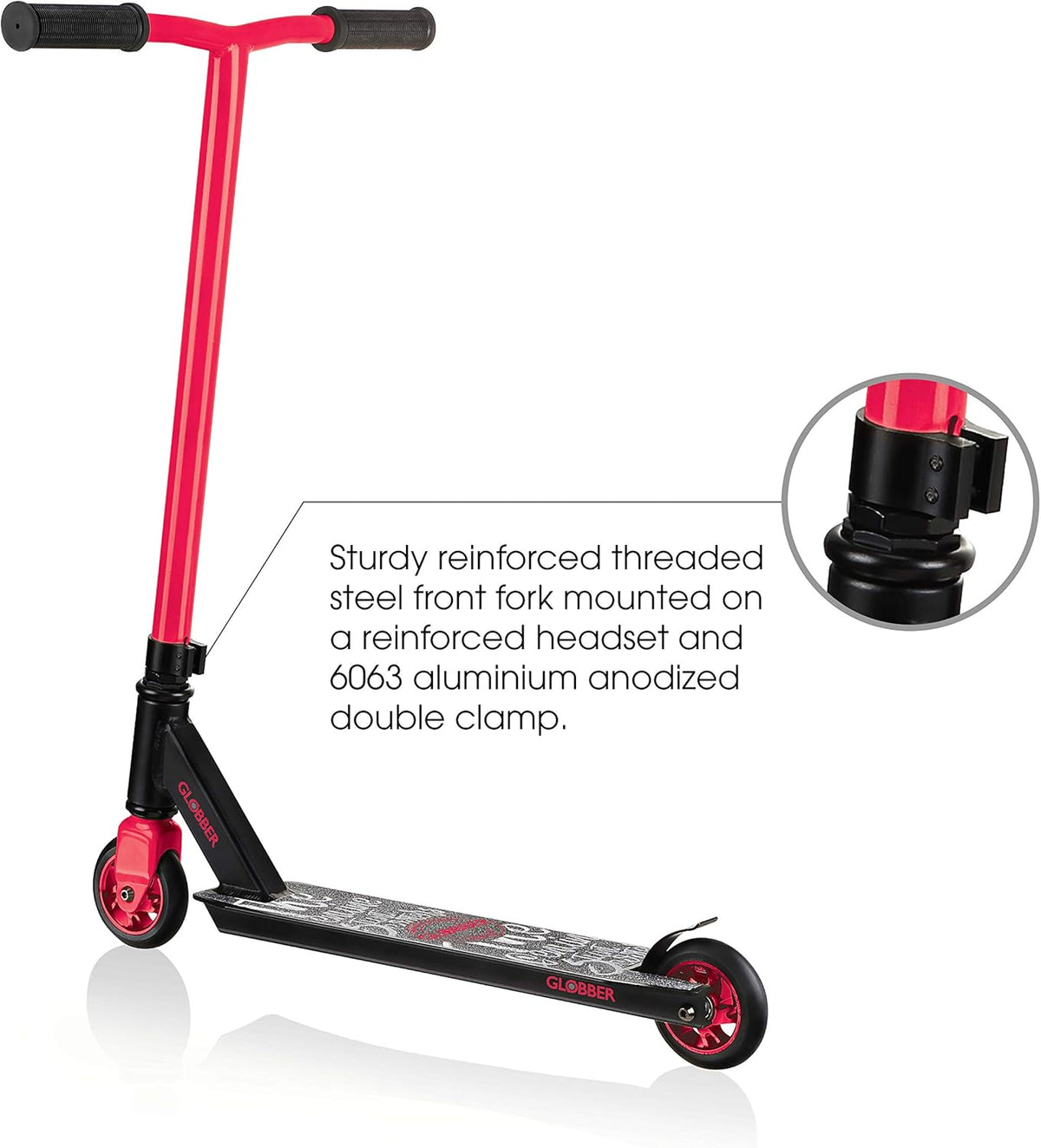 stunt scooter - black - red