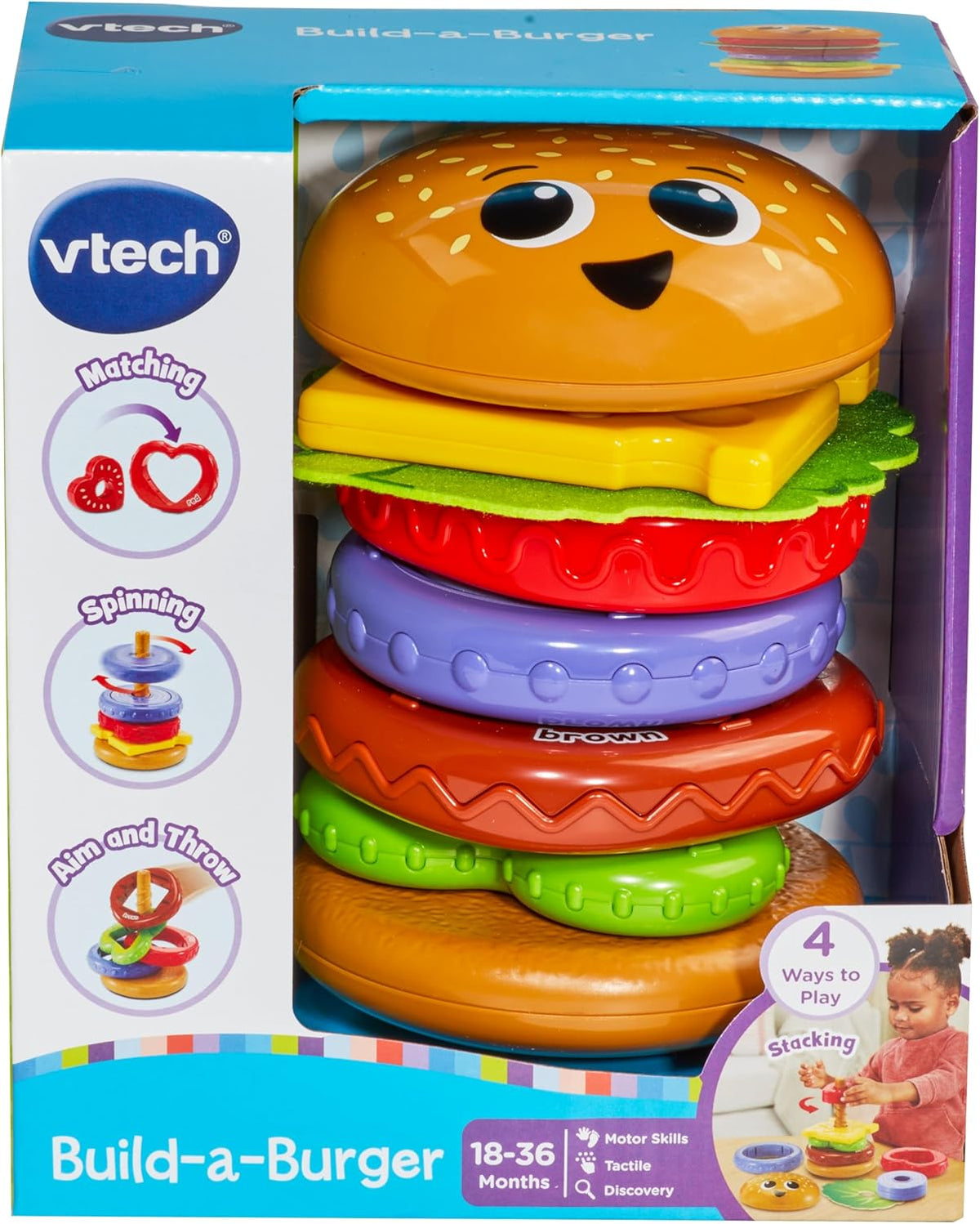 Baby Build-a-Burger, Stacking and Sorting Toy