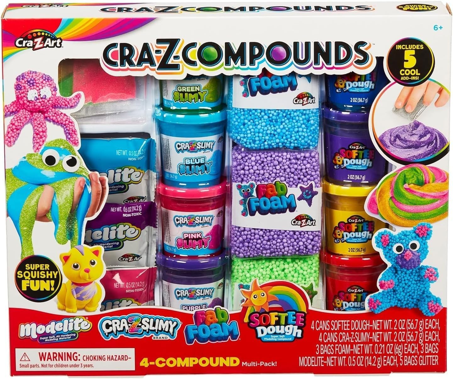 Slime Compound Set Toy, 4 compound pack