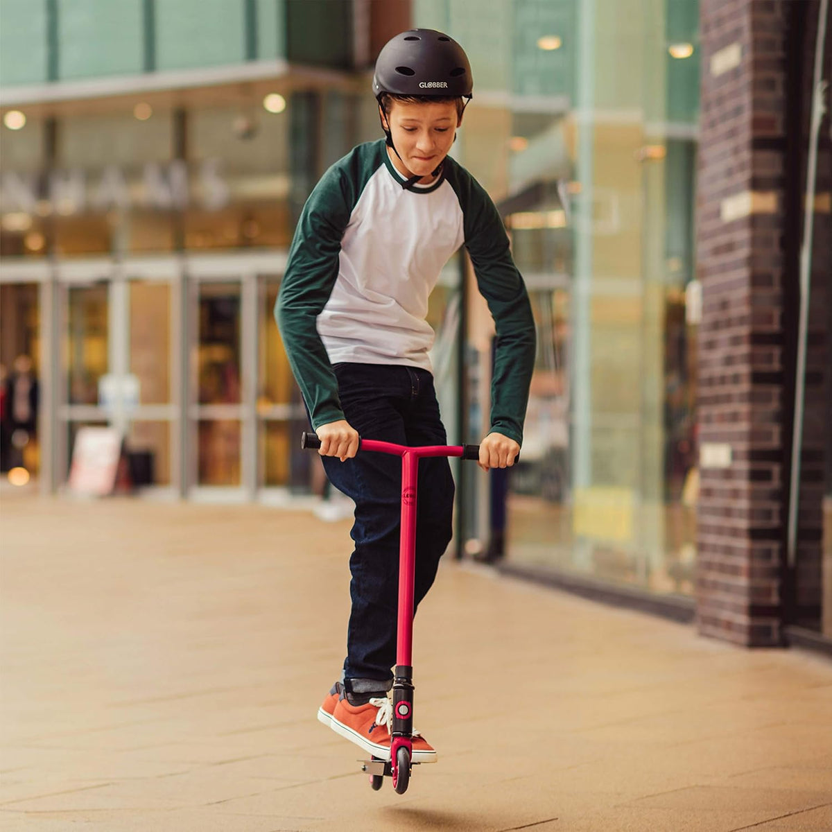 stunt scooter - black - red