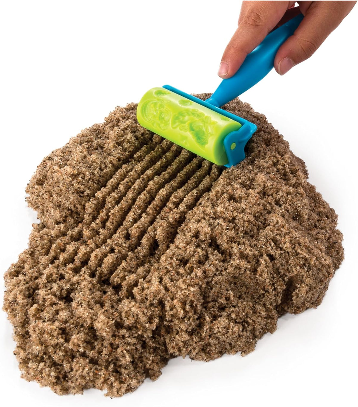 Kinetic Sand, Beach Day Fun Playset with Castle Moulds