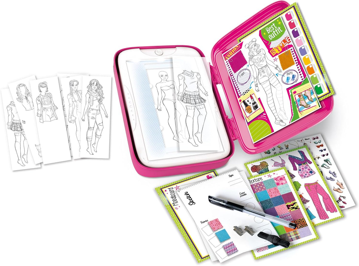 Fashion Designer, Light Board, Clothes Set