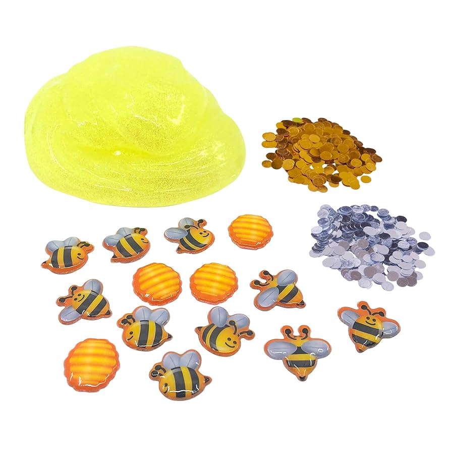 Slimy Topper Jars Power Multicolored - Pre Made Fluffy Slime