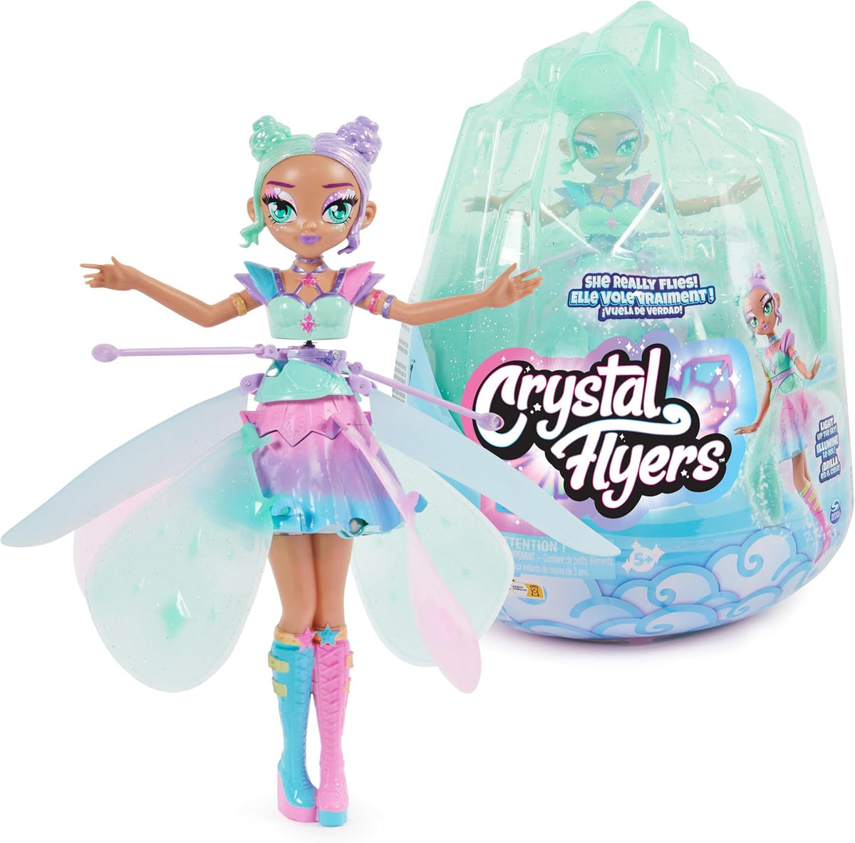 Magical Flying Doll with Crystal Wings