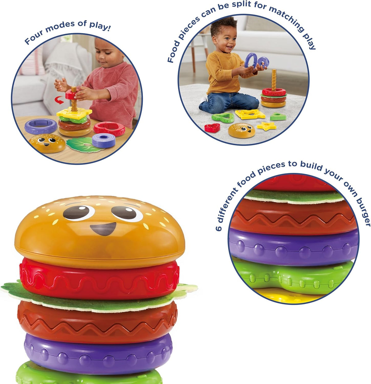 Baby Build-a-Burger, Stacking and Sorting Toy