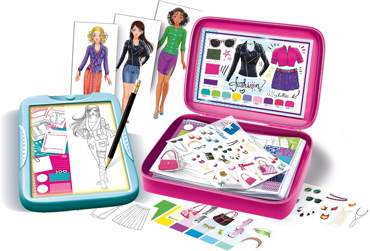 Fashion Designer, Light Board, Clothes Set