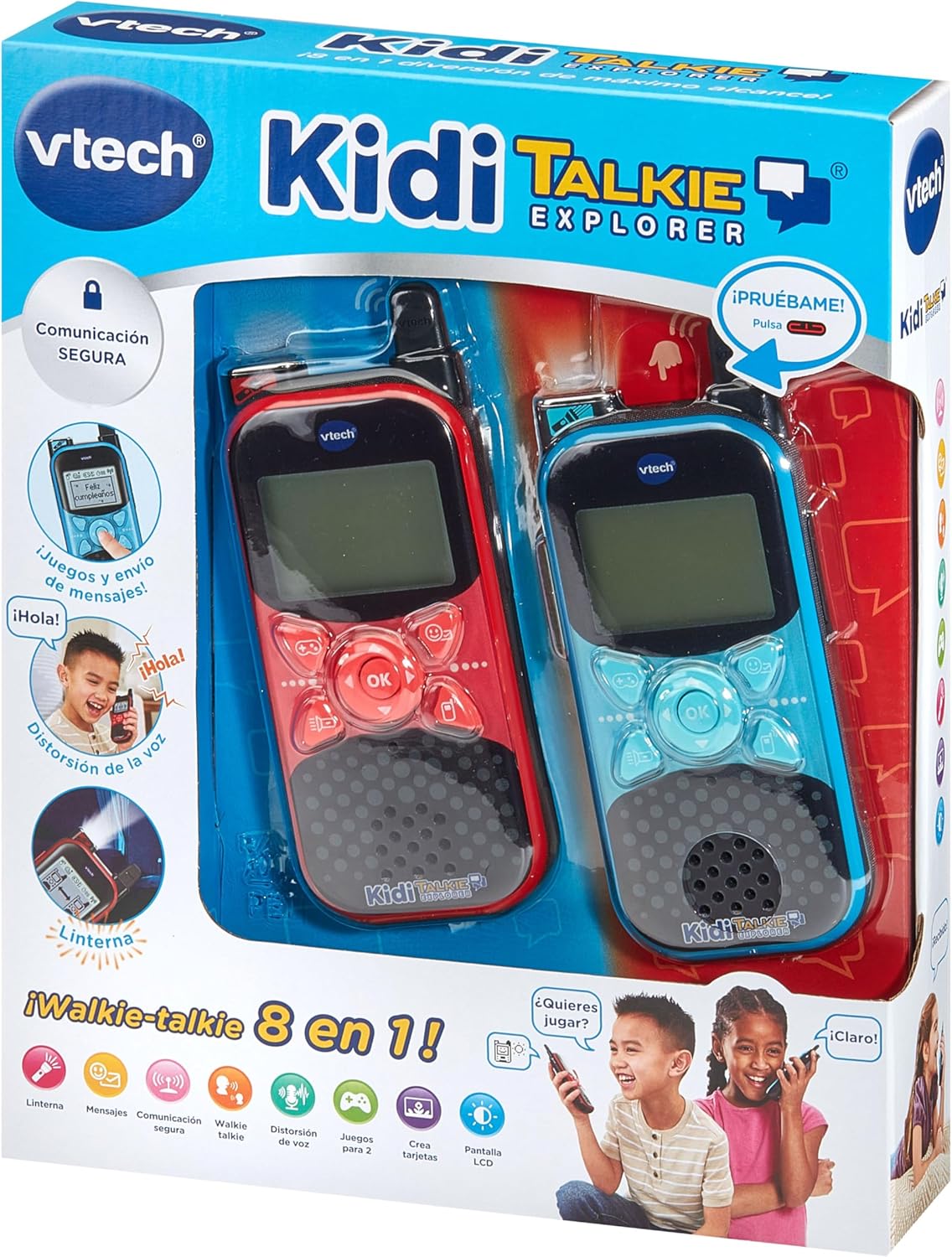 KidiTalkie Explorer. Interactive Walkie-Talkie with Games and Voice Effects