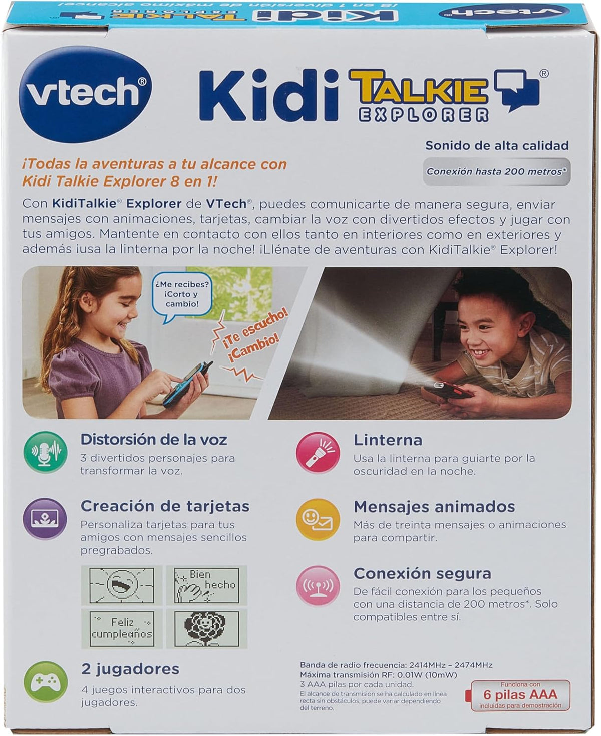 KidiTalkie Explorer. Interactive Walkie-Talkie with Games and Voice Effects