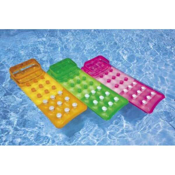 Beach Lounges 18-Pocket 188*71Cm Floater inflatables Beach Lounges 18-Pocket 188*71Cm Floater Beach Lounges 18-Pocket 188*71Cm Floater Intex
