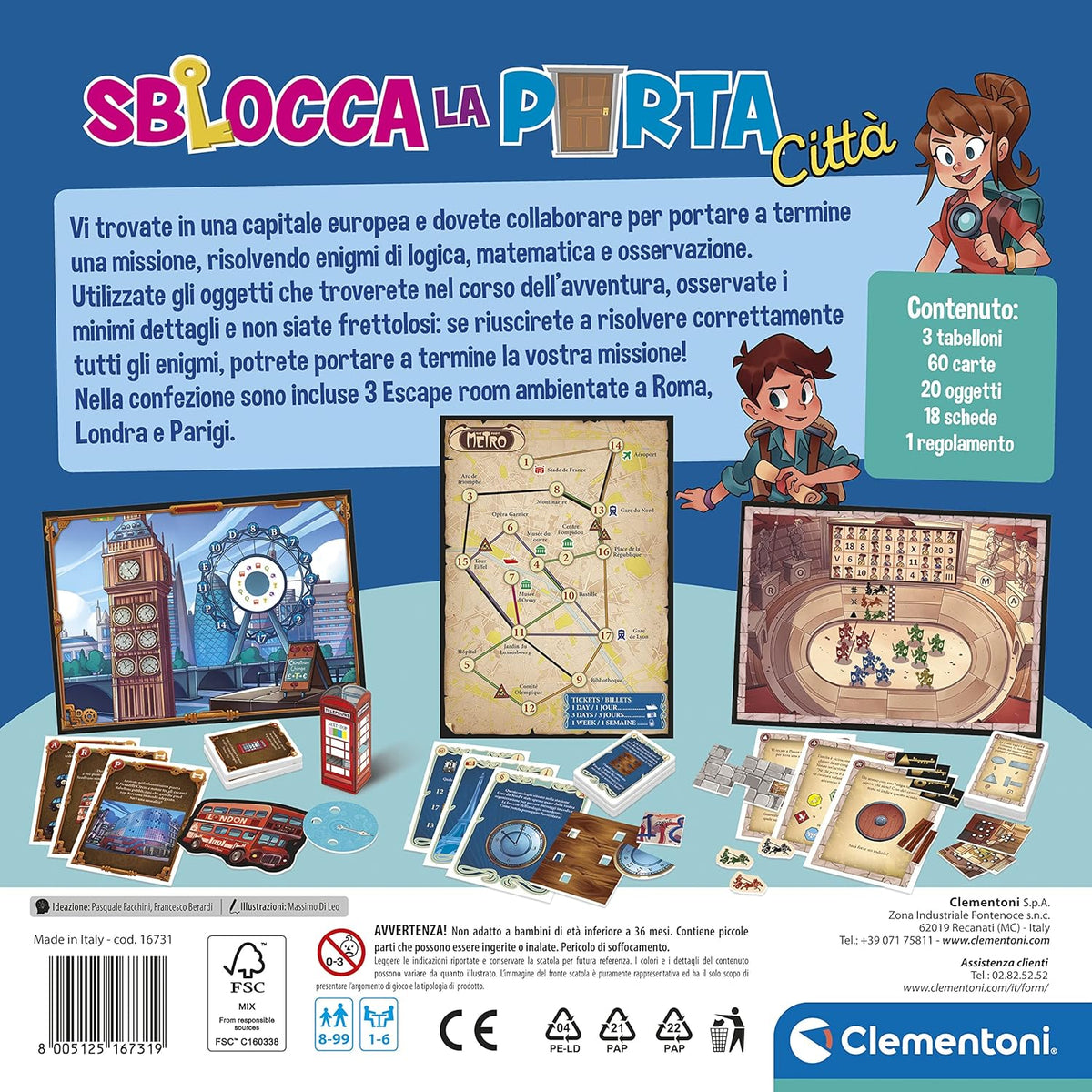 Unlock the door - City, board game