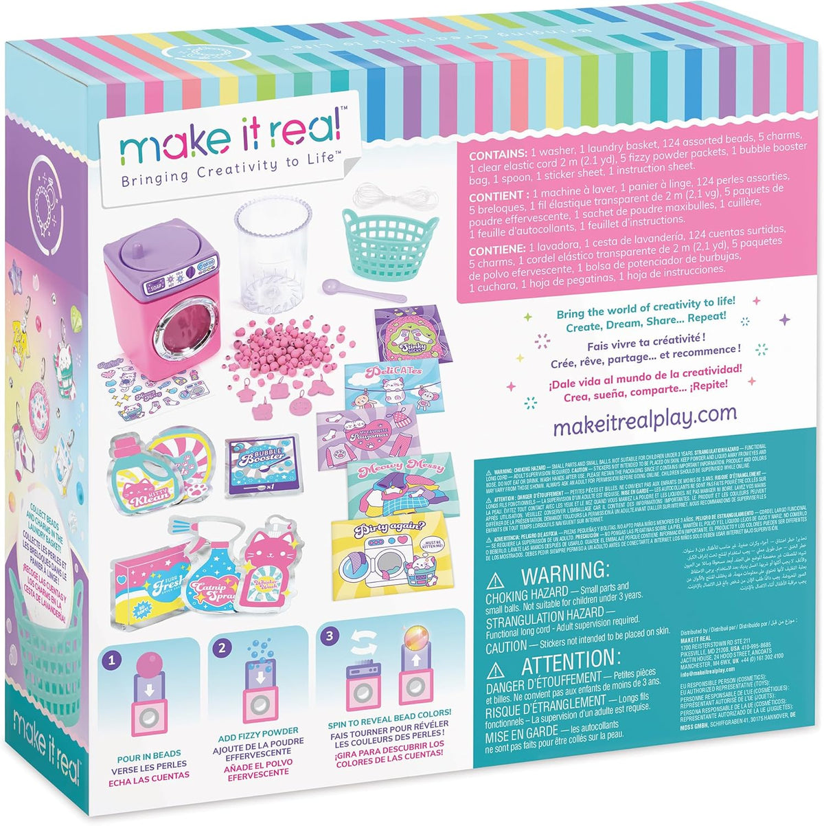 Purr-FECT Wash 'N Bead Bracelets - 141pc