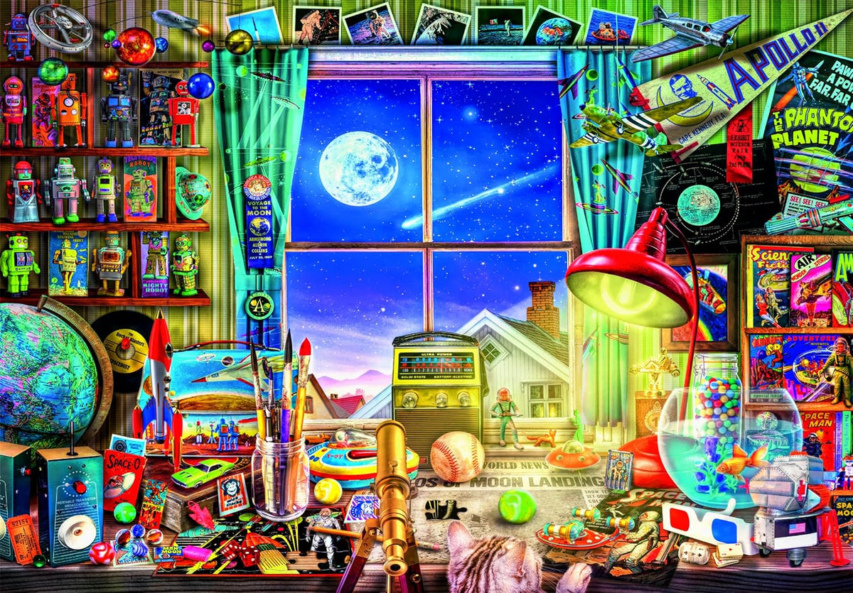 Puzzle 500 Pieces, HQC to The Moon Compact Box