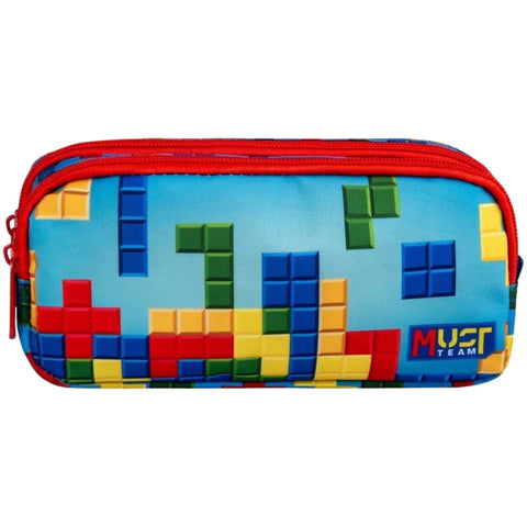 Must School Pencil Case Barrel Bricks