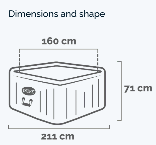 4-Person Greystone Deluxe Square Bubble Spa Set