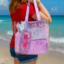 Butterflies Beach Bag with Sunglasses