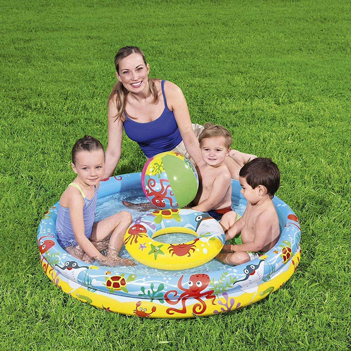 Play Pool Set 122x20cm Kids Inflatables Play Pool Set 122x20cm Play Pool Set 122x20cm Bestway