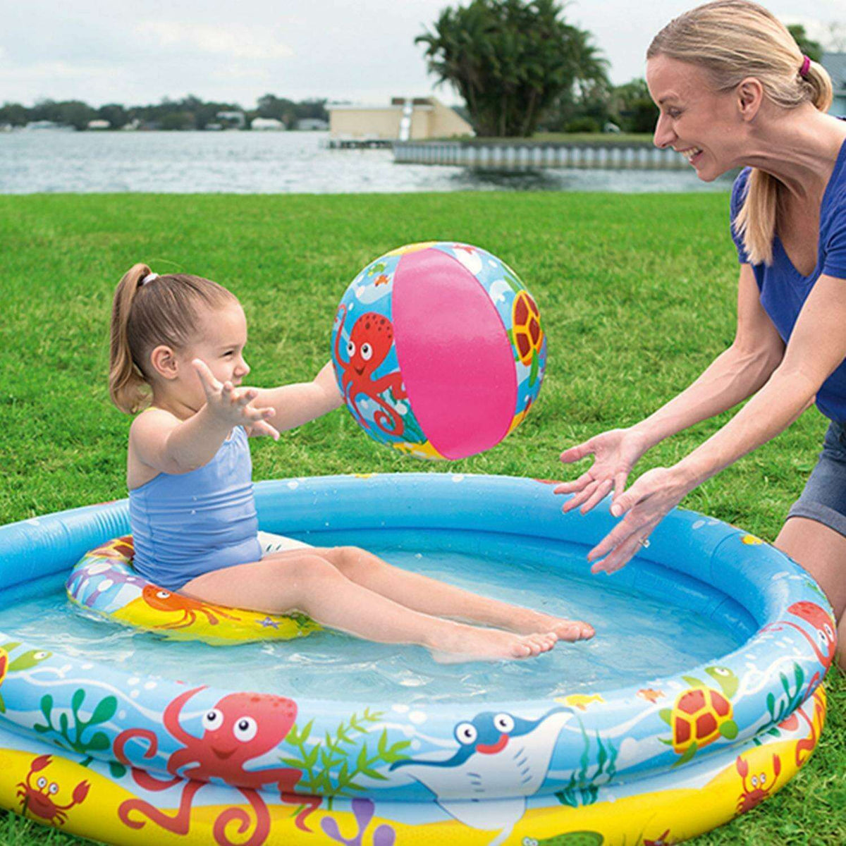 Play Pool Set 122x20cm Kids Inflatables Play Pool Set 122x20cm Play Pool Set 122x20cm Bestway