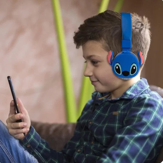 Disney Stitch Kids Wireless Foldable Bluetooth Headphones