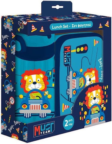Lunch Box & Water Bottle 500ml Set
