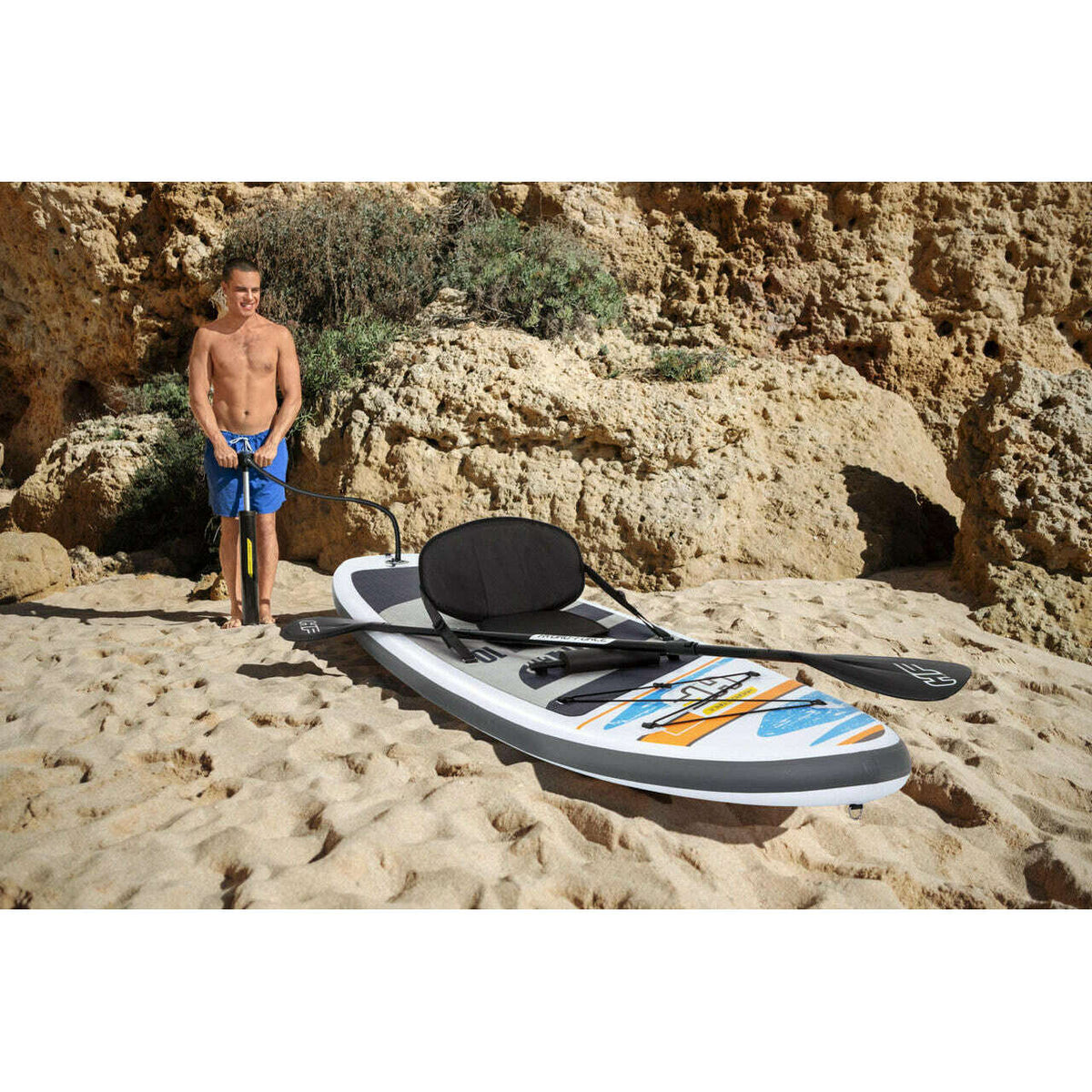 Hydroforce White Cap SUP Stand Up Surf Boards Hydroforce White Cap SUP Stand Up Hydroforce White Cap SUP Stand Up Bestway